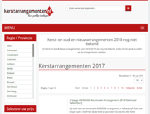 Tablet Screenshot of kerstarrangementen.nl